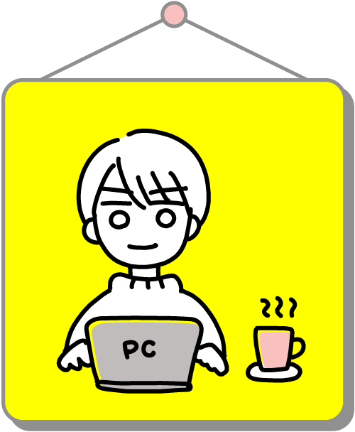 自画像イラスト