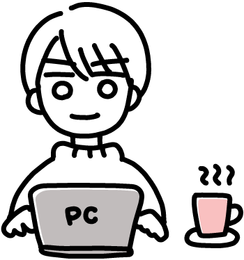 自画像イラスト